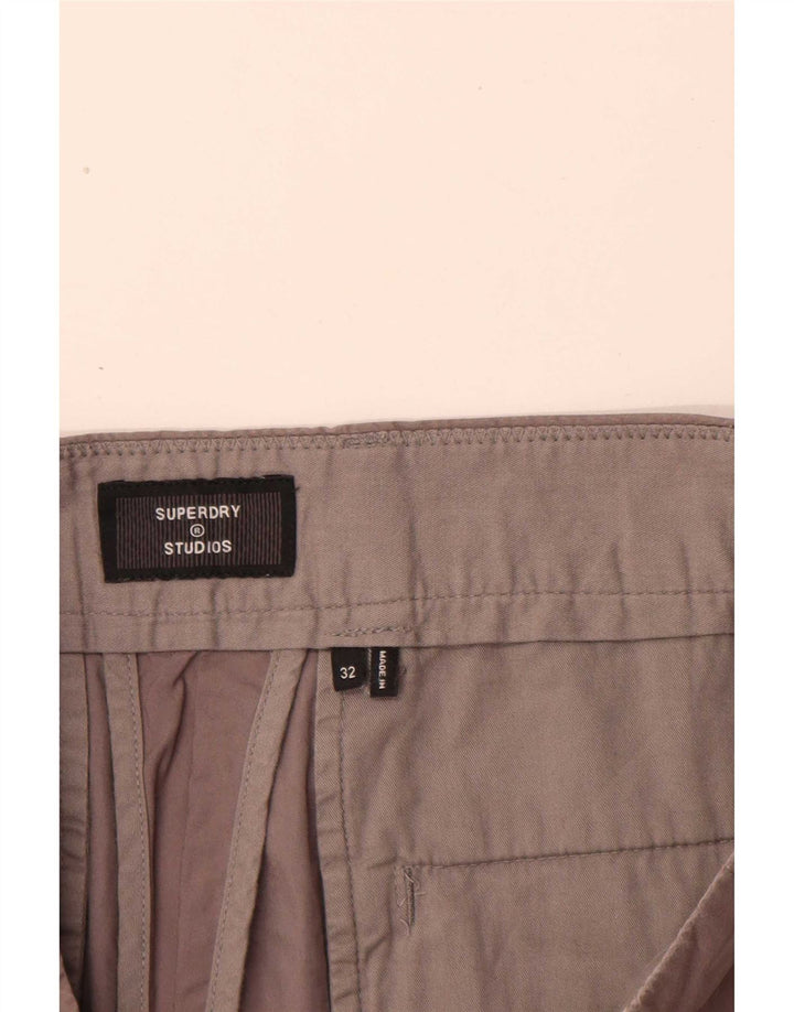 Superdry Mens Regular Chino Shorts W32 Large Brown Cotton