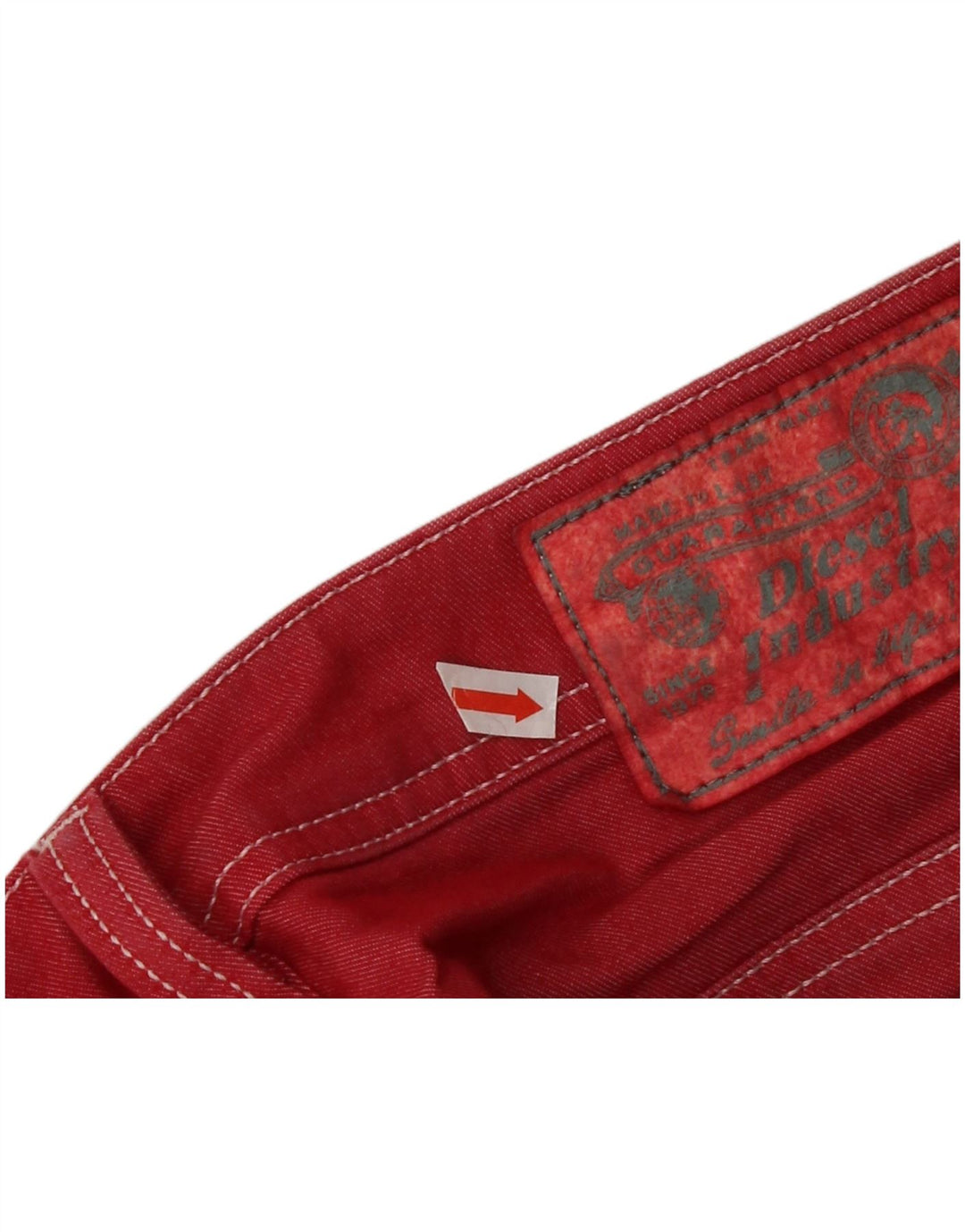 Diesel Mens Safado Straight Jeans W32 L29 Red Cotton