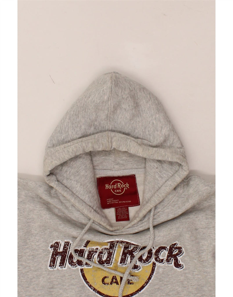 HARD ROCK CAFE Mens Sharm El Sheikh Graphic Hoodie Jumper Medium Grey Vintage Hard Rock Cafe and Second-Hand Hard Rock Cafe from Messina Hembry 