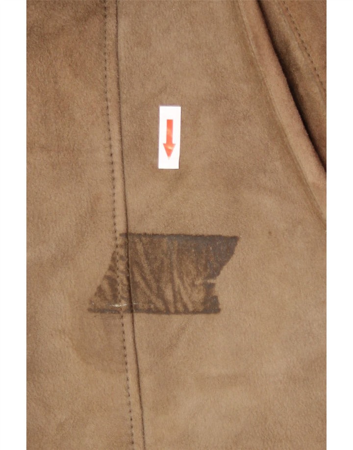 Vintage Womens Shearling Coat UK 18 XL Beige Shearling