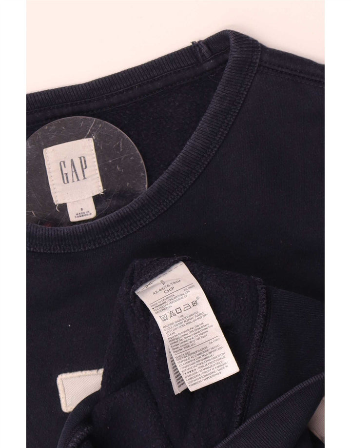 Gap Mens Graphic Sweatshirt Jumper Small Navy Blue Cotton