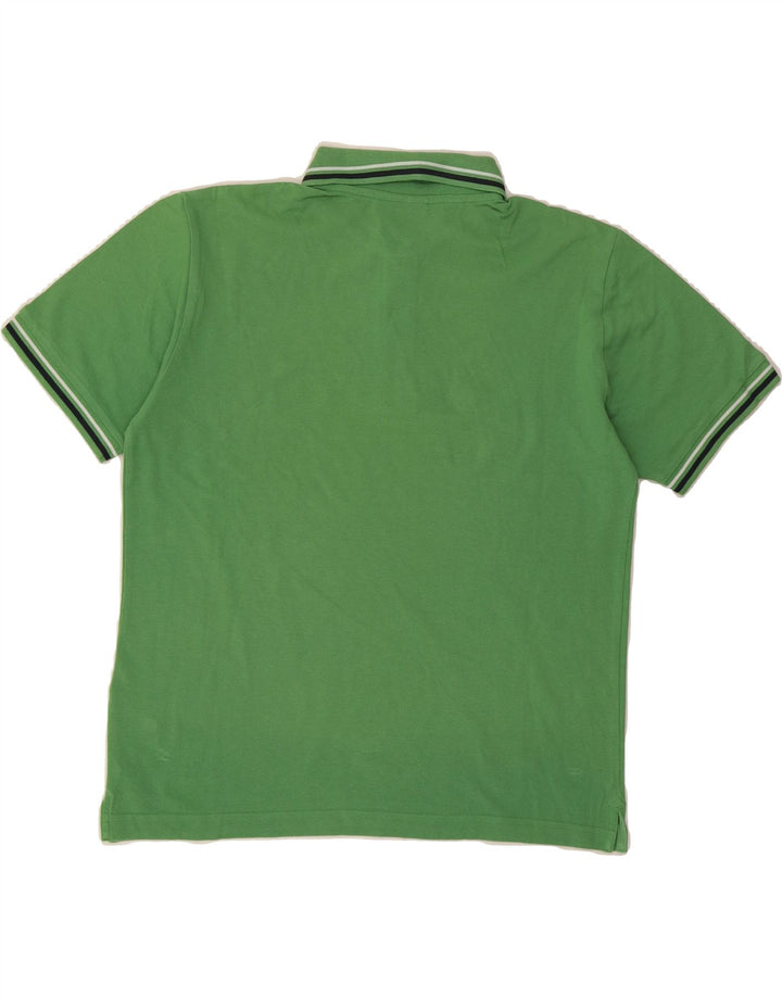 DIADORA Mens Polo Shirt Large Green Cotton Vintage Diadora and Second-Hand Diadora from Messina Hembry 
