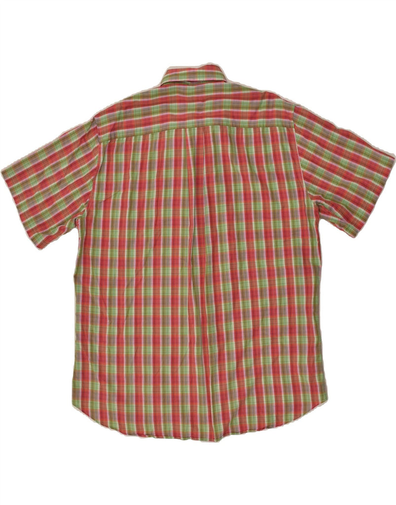 VINTAGE Mens Short Sleeve Shirt Large Red Check | Vintage Vintage | Thrift | Second-Hand Vintage | Used Clothing | Messina Hembry 