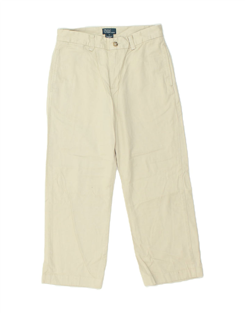 POLO RALPH LAUREN Boys Straight Chino Trousers 15-16 Years W26 L23  Beige | Vintage Polo Ralph Lauren | Thrift | Second-Hand Polo Ralph Lauren | Used Clothing | Messina Hembry 