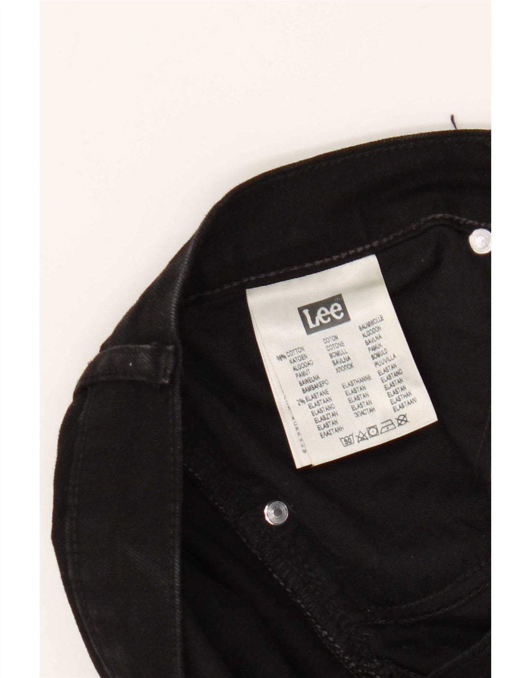Lee Mens Brooklyn Straight Jeans W34 L32 Black Cotton