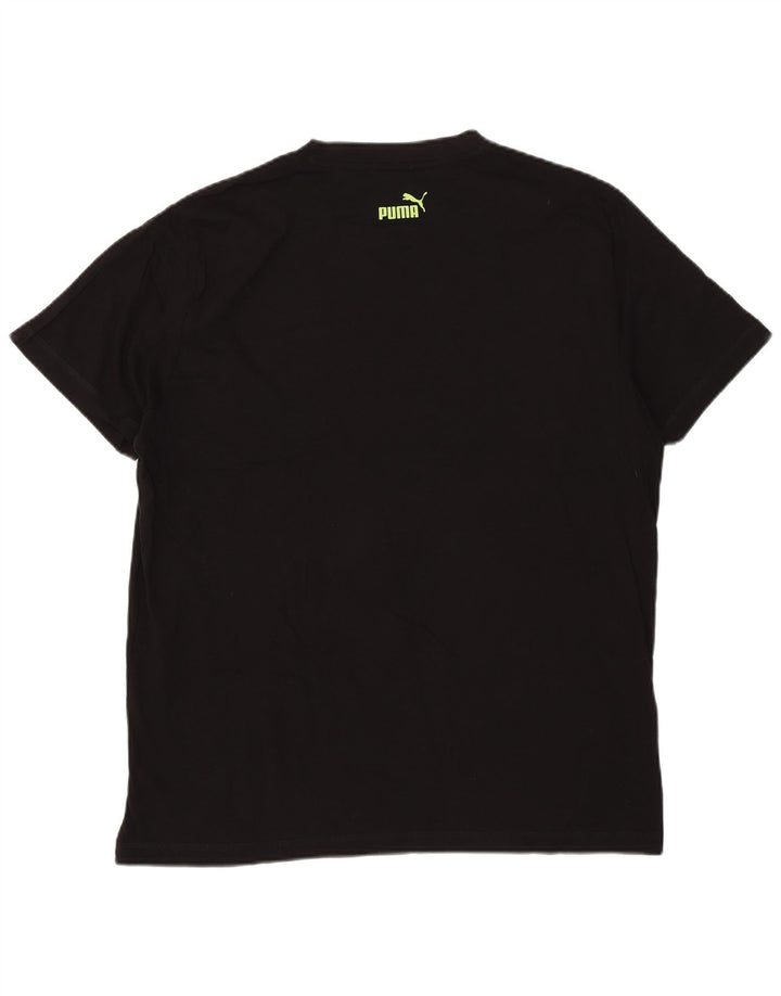 Puma Mens Graphic T-Shirt Top XL Black