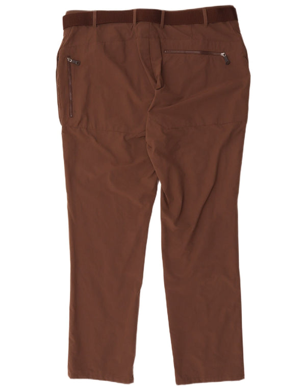 Rohan Mens Straight Casual Trousers W40 L31 Brown Polychlorid