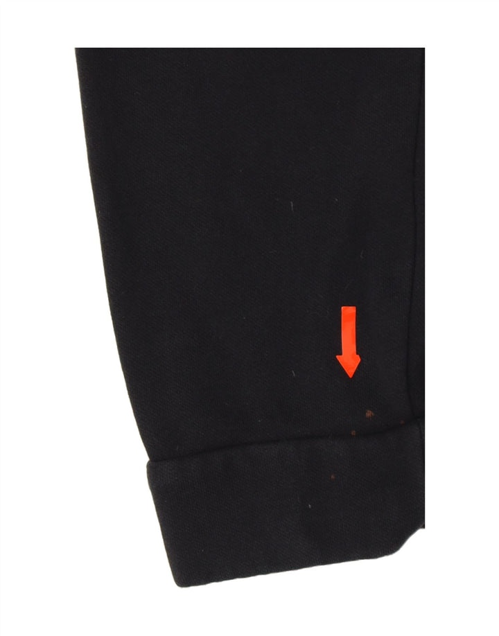 PUMA Womens Graphic Tracksuit Trousers Joggers UK 12 Medium Black Vintage Puma and Second-Hand Puma from Messina Hembry 