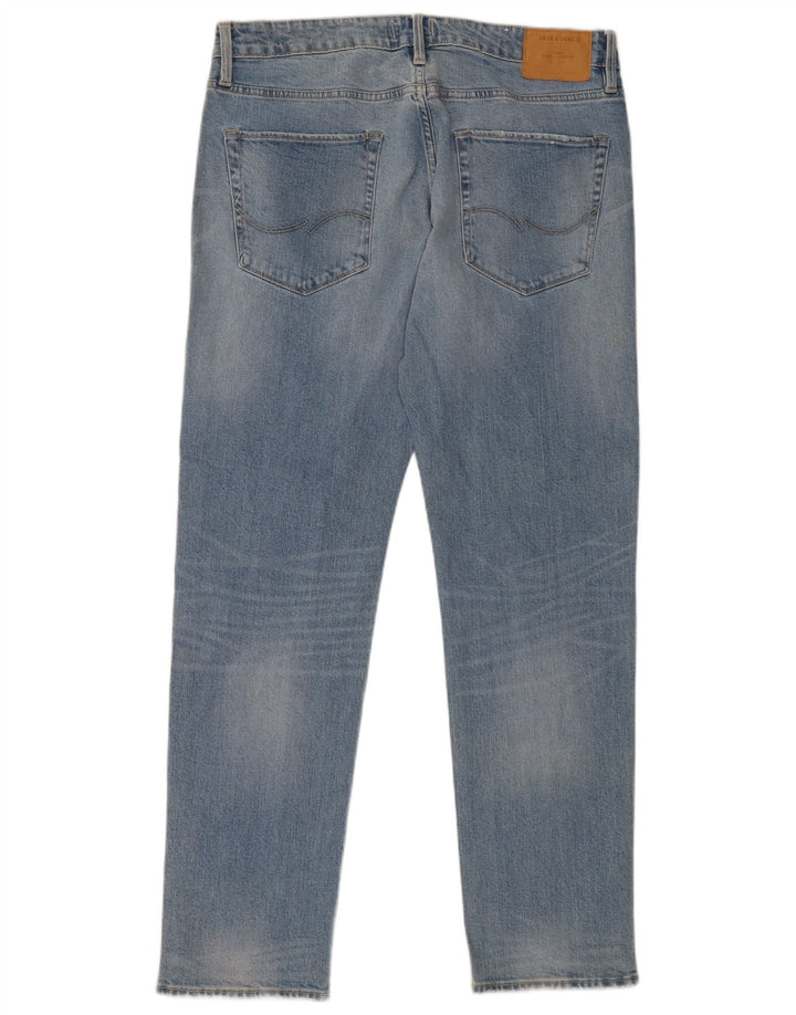 Jack & Jones Mens Slim Jeans W36 L34 Blue Cotton