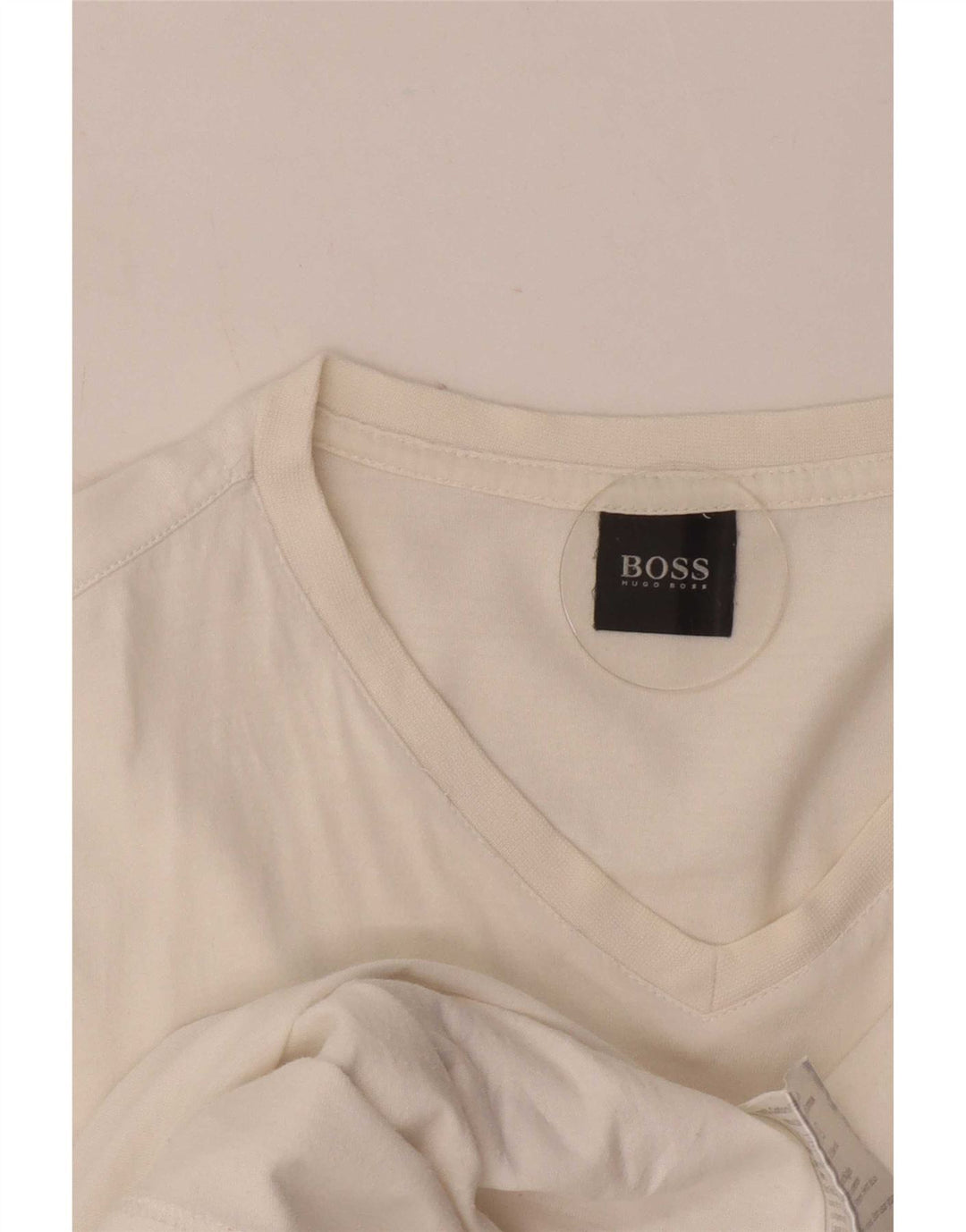 Hugo Boss Mens T-Shirt Top XL White Cotton