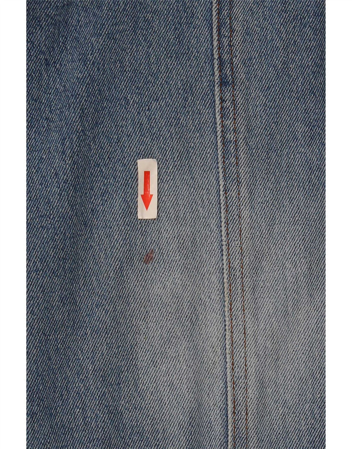 Master Mens Denim Jacket UK 38 Medium Blue Cotton