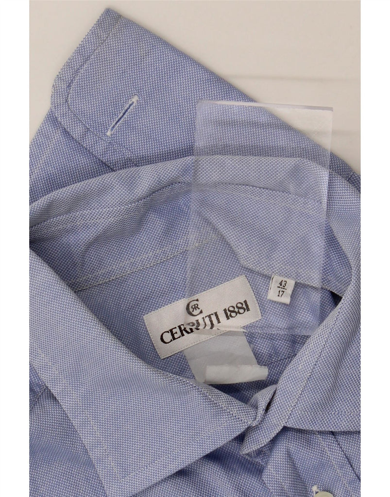 CERRUTI 1881 Mens Formal Shirt Size 43 17 XL Blue Vintage Cerruti 1881 and Second-Hand Cerruti 1881 from Messina Hembry 