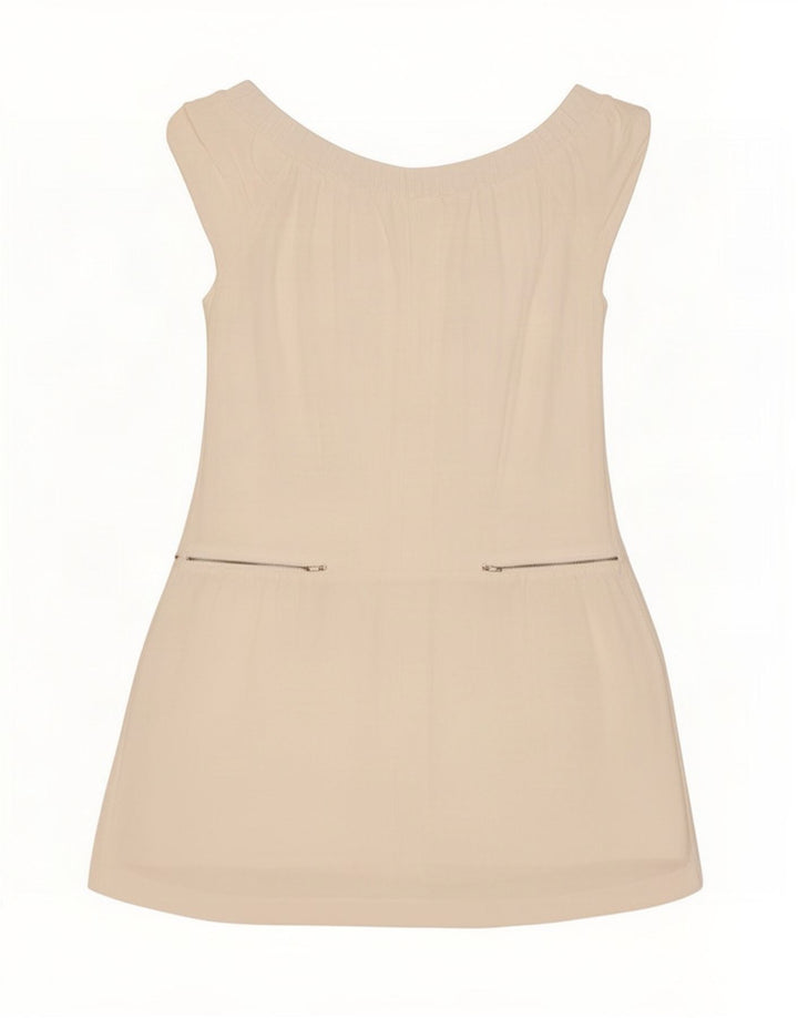 Elisabetta Franchi Womens Off Shoulder Dress IT 44 Medium White Viscose