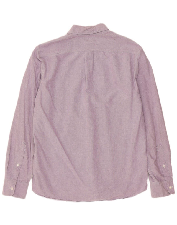 J. Crew Mens Oxford Slim Shirt Medium Purple Cotton