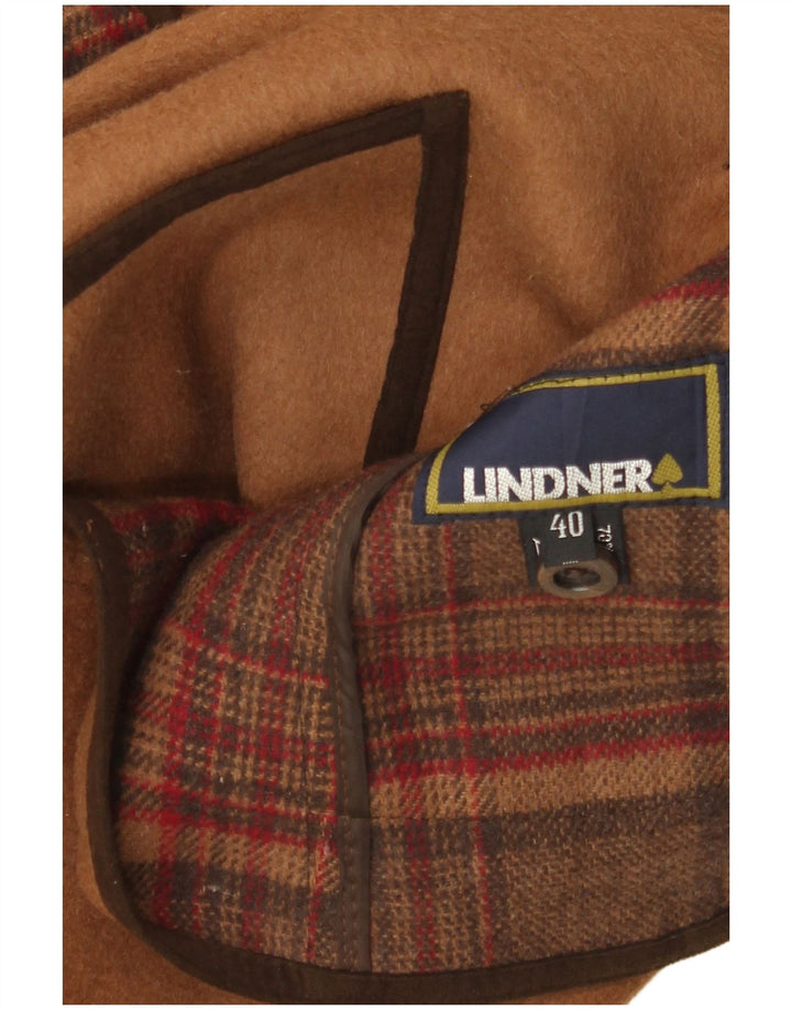 Lindner Womens 2 Button Blazer Jacket IT 40 Small Brown Wool