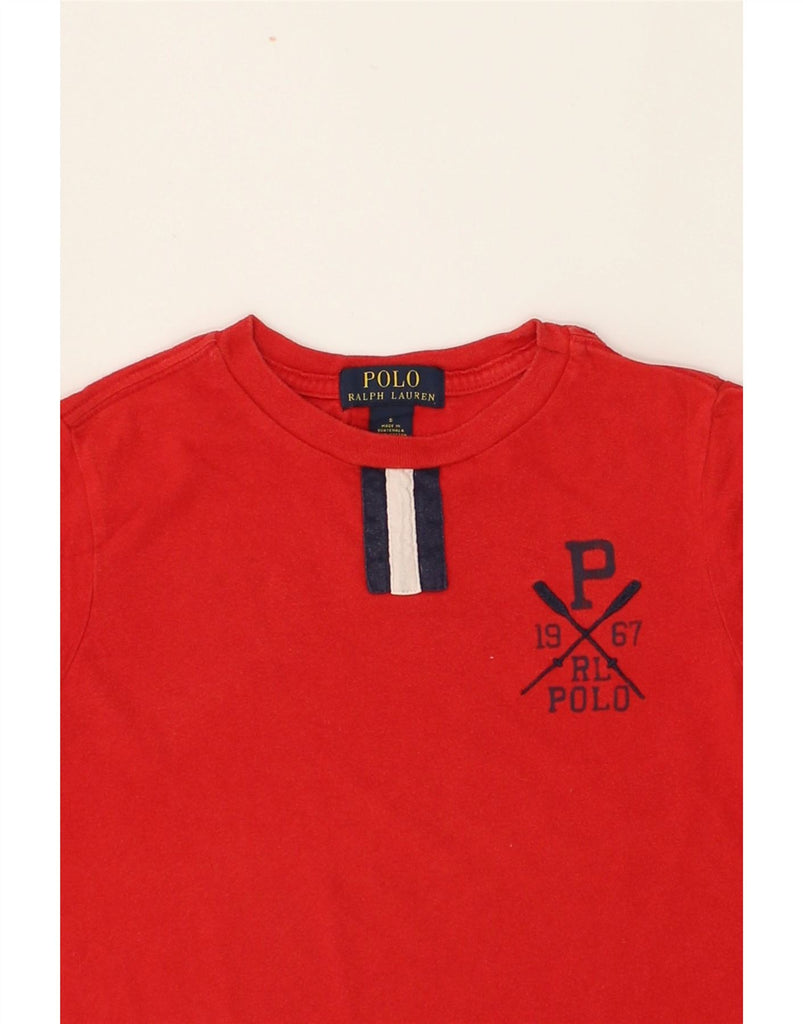 POLO RALPH LAUREN Boys T-Shirt Top 4-5 Years Red Cotton | Vintage Polo Ralph Lauren | Thrift | Second-Hand Polo Ralph Lauren | Used Clothing | Messina Hembry 