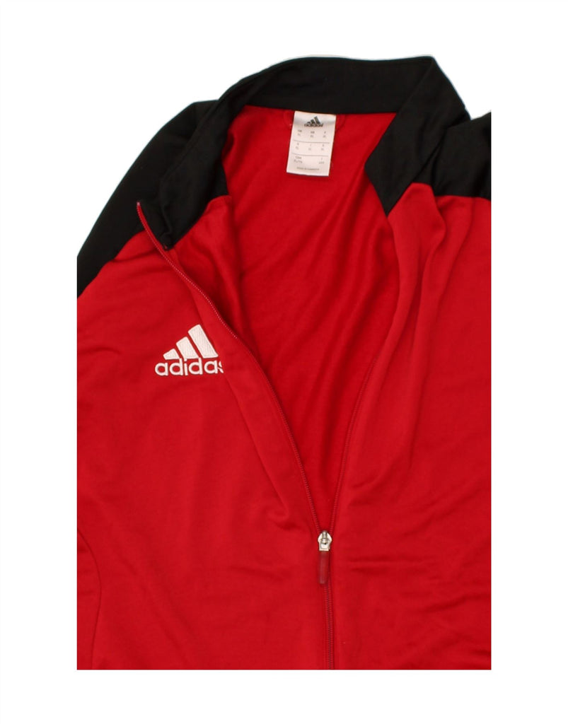 ADIDAS Mens Tracksuit Top Jacket XL Red Colourblock Polyester | Vintage Adidas | Thrift | Second-Hand Adidas | Used Clothing | Messina Hembry 