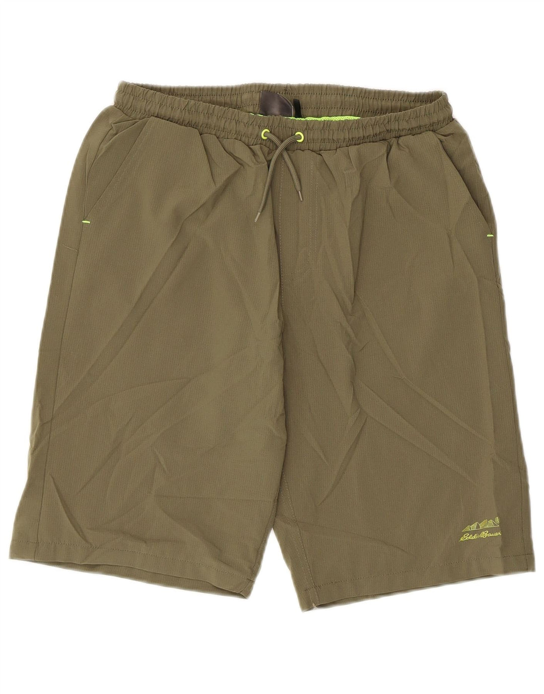 Eddie Bauer Boys Sport Shorts 15-16 Years XL  Khaki Polyester