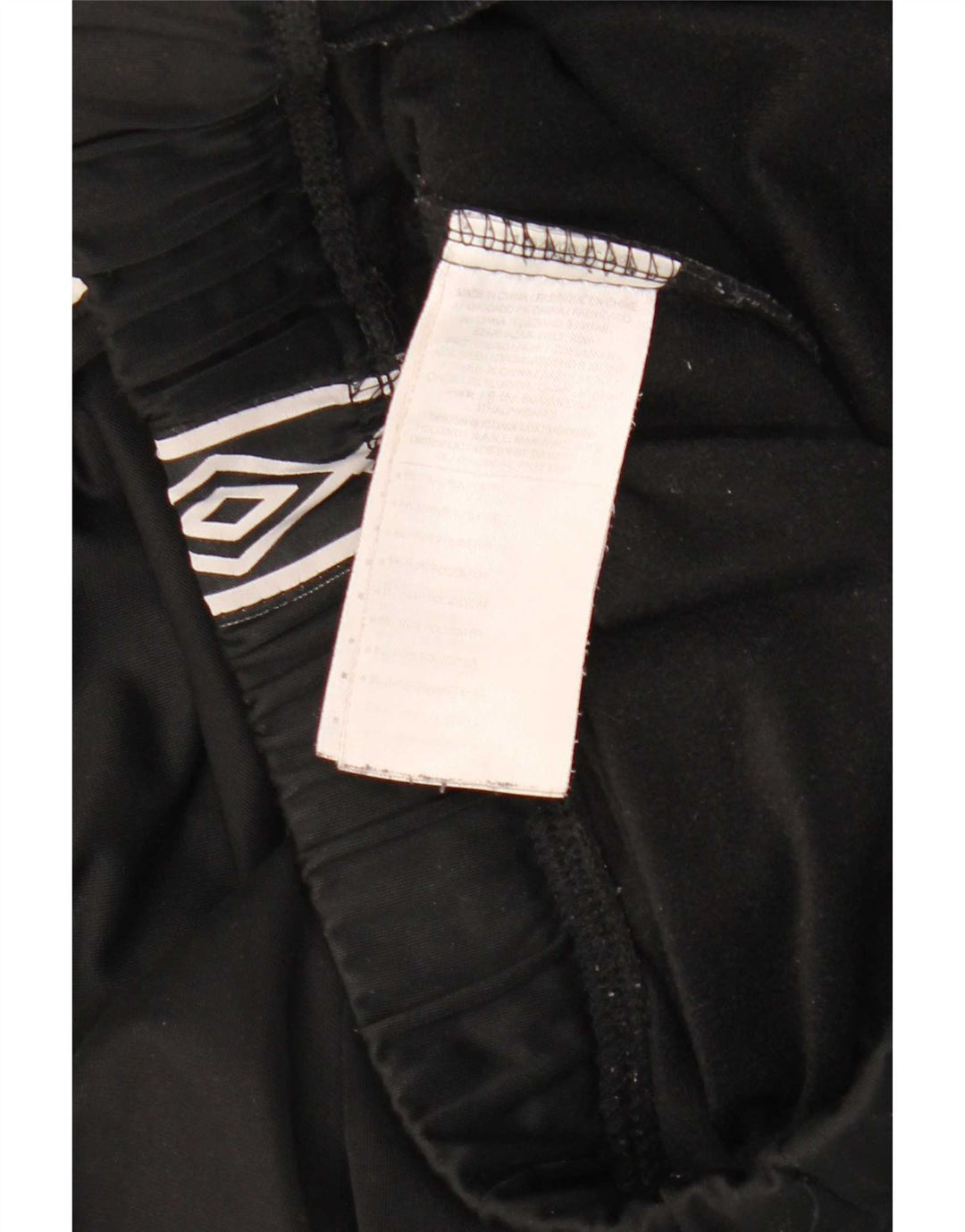 Umbro Mens Graphic Tracksuit Trousers Large Black Polyester