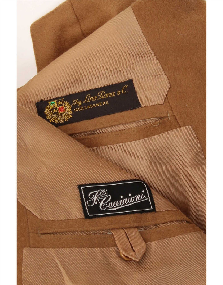 Ing Loro Piona & Co. Mens Blazer Jacket UK 40 Large Brown Cashmere
