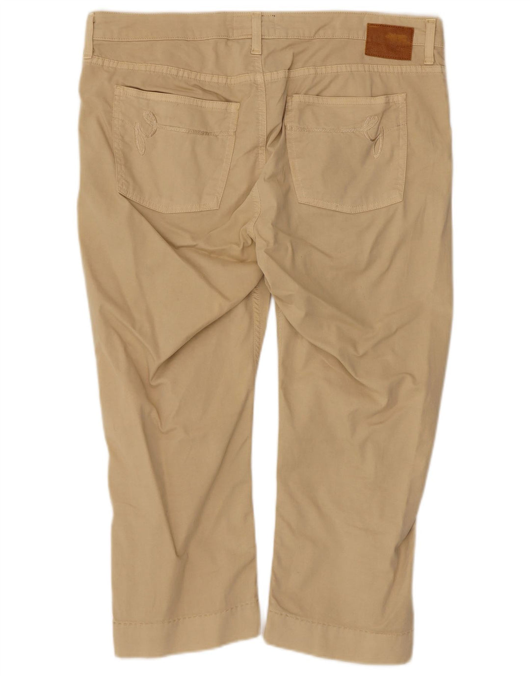 Gant Womens Capri Trousers W34 L20 Beige Cotton
