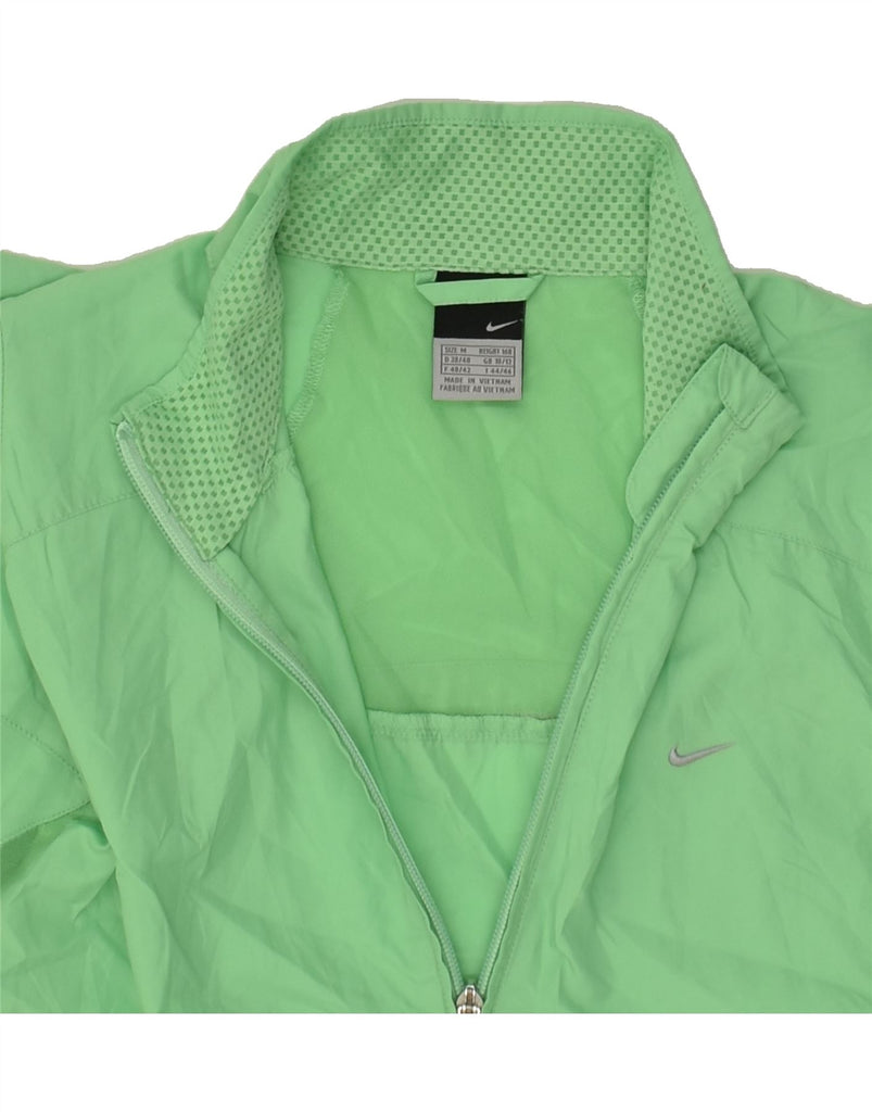 NIKE Womens Rain Jacket UK 14 Medium Green | Vintage Nike | Thrift | Second-Hand Nike | Used Clothing | Messina Hembry 