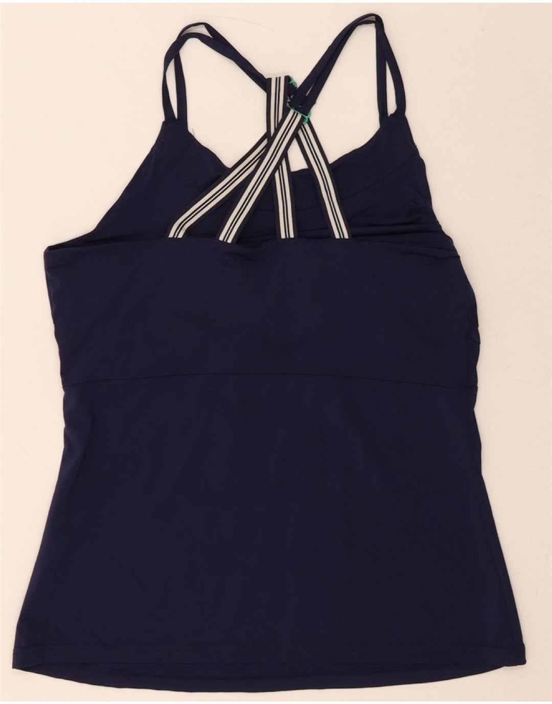 FILA Womens Cami Top UK 14 Large  Navy Blue Nylon Vintage Fila and Second-Hand Fila from Messina Hembry 
