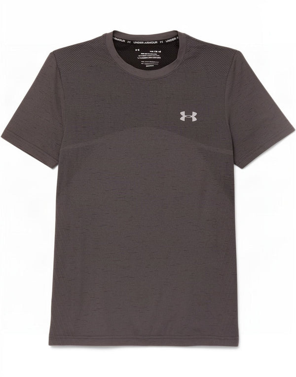 Under Armour Mens T-Shirt Top Medium Grey Flecked