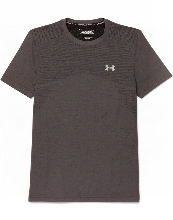 Under Armour Mens T-Shirt Top Medium Grey Flecked
