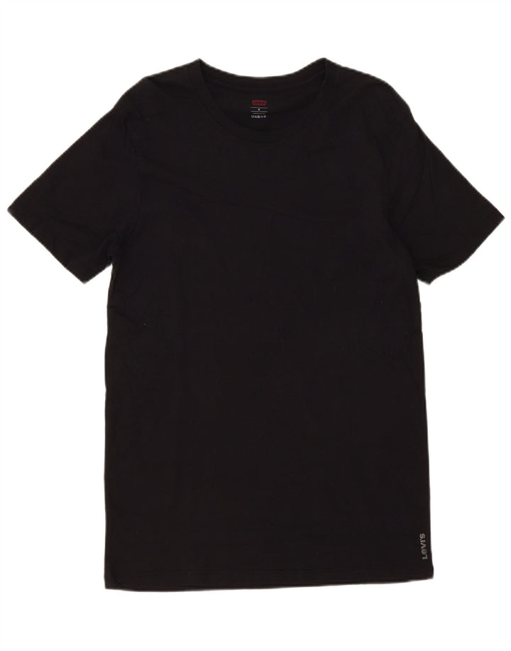 Levi's Mens T-Shirt Top Medium Black Cotton