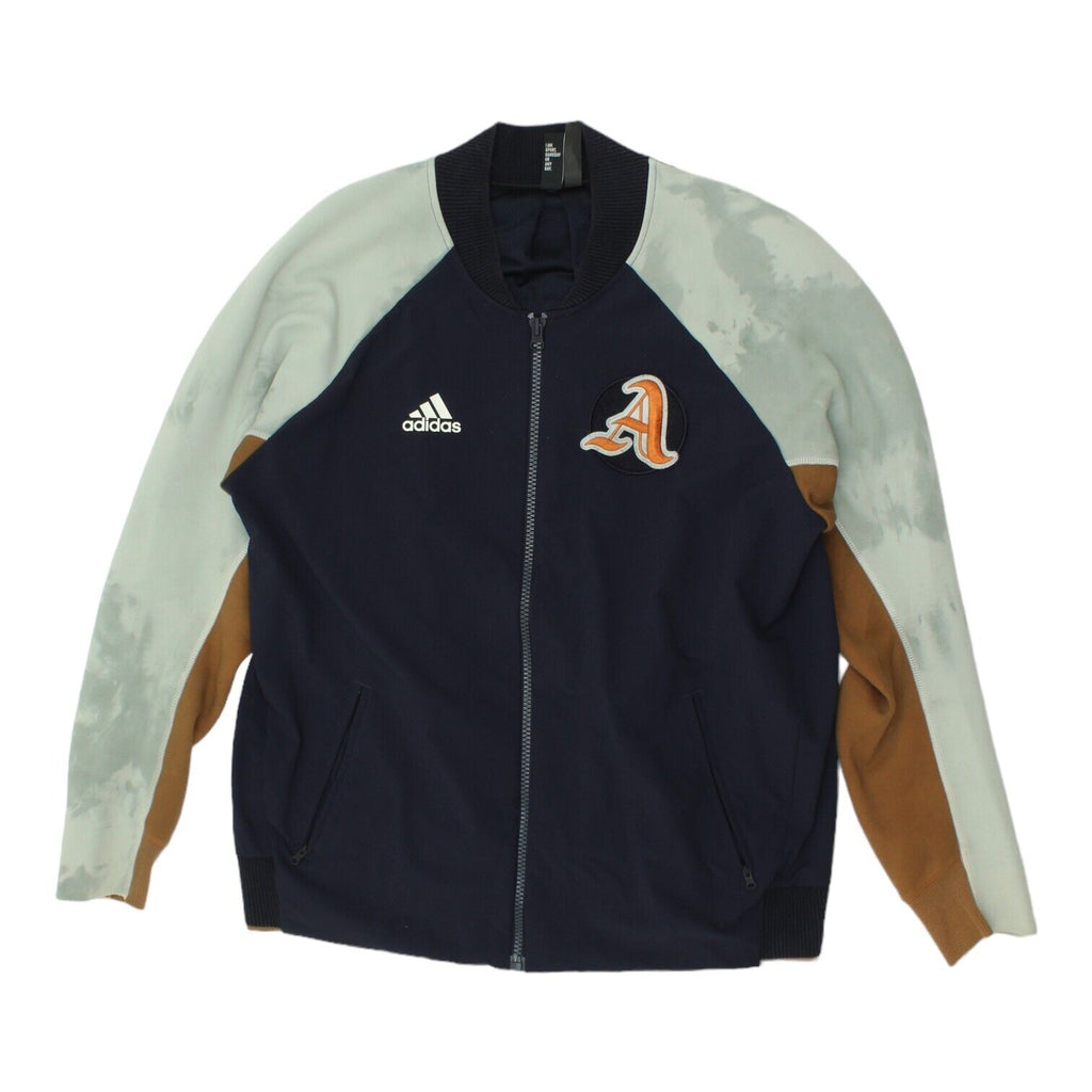 Adidas Athletics VRCT Mens Black Varsity Jacket | College Sportswear | Vintage Messina Hembry | Thrift | Second-Hand Messina Hembry | Used Clothing | Messina Hembry 