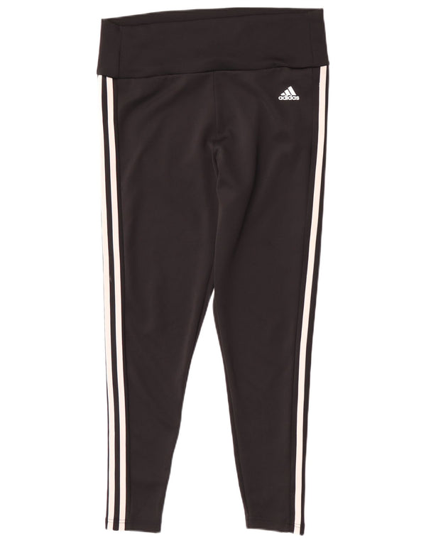 Adidas Womens Aeroready Leggings UK 16/18 Large Black Polyester