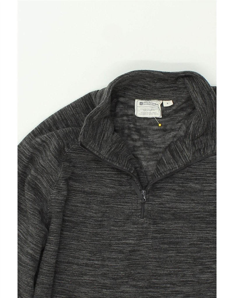 MOUNTAIN WAREHOUSE Mens Zip Neck Fleece Jumper Medium Grey Flecked | Vintage Mountain Warehouse | Thrift | Second-Hand Mountain Warehouse | Used Clothing | Messina Hembry 