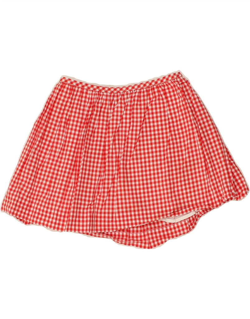 POLO RALPH LAUREN Girls Mini Skirt 8-9 Years Medium W24 Red Gingham Cotton | Vintage Polo Ralph Lauren | Thrift | Second-Hand Polo Ralph Lauren | Used Clothing | Messina Hembry 