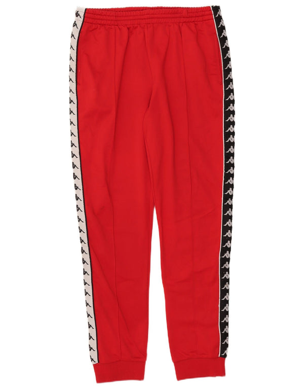 Kappa Mens Graphic Tracksuit Trousers Joggers Large Red Colourblock