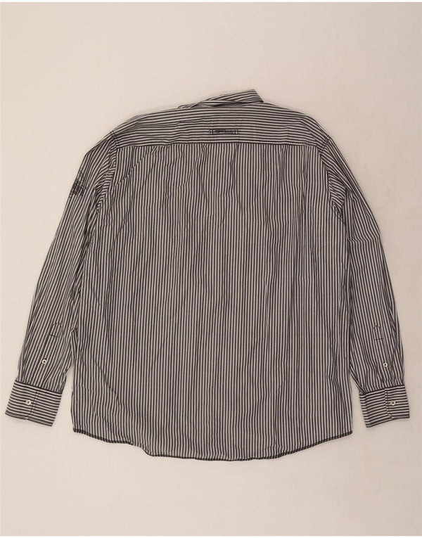 CAMEL ACTIVE Mens Modern Fit Shirt 2XL Blue Pinstripe Cotton
