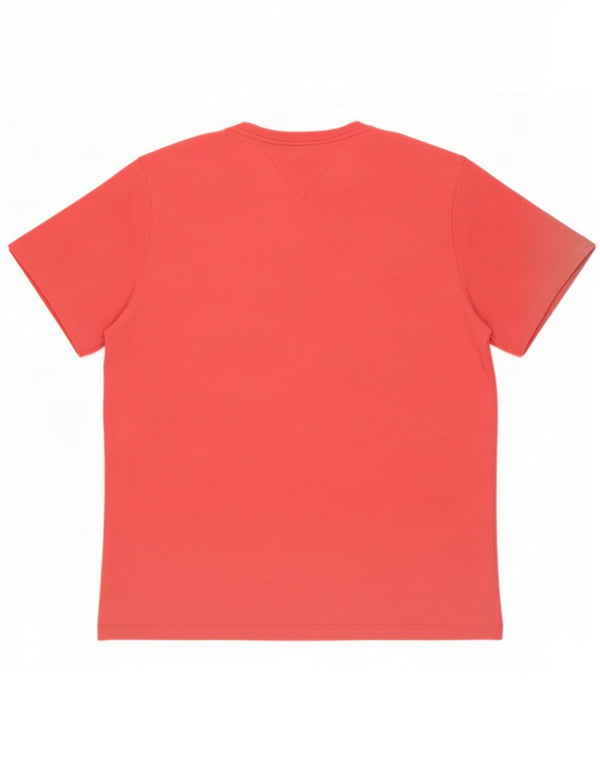 Tommy Hilfiger Womens T-Shirt Top UK 16 Large Pink Cotton