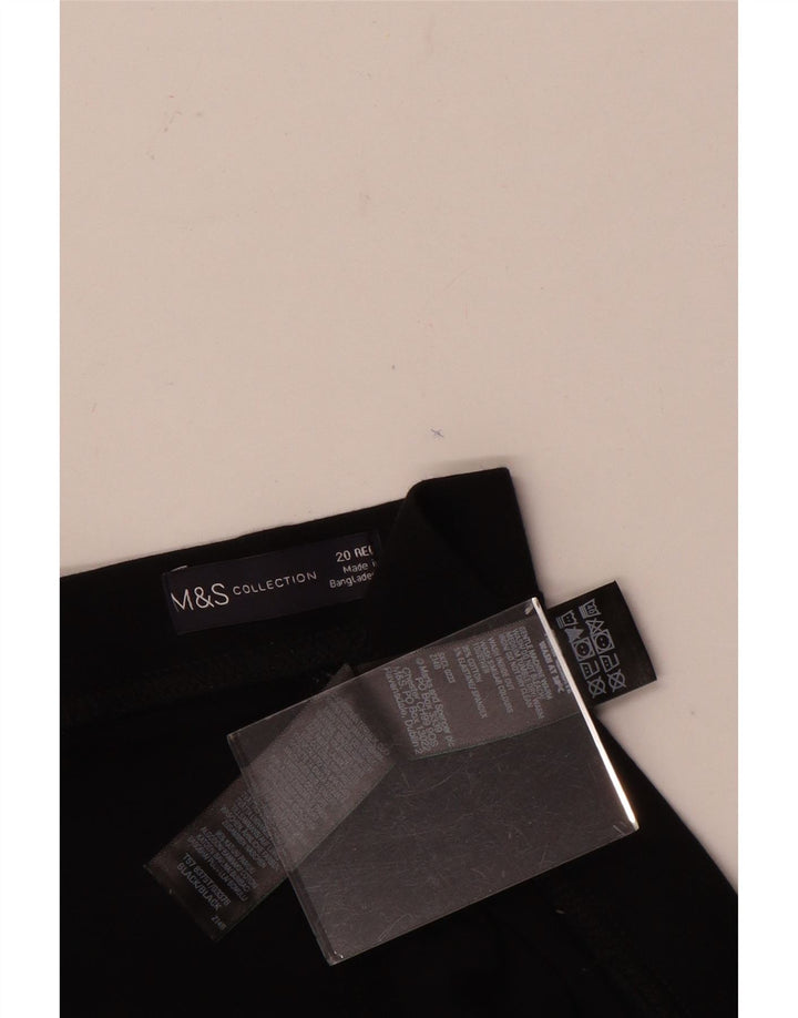 Marks & Spencer Womens Leggings UK 20 2XL  Black Cotton