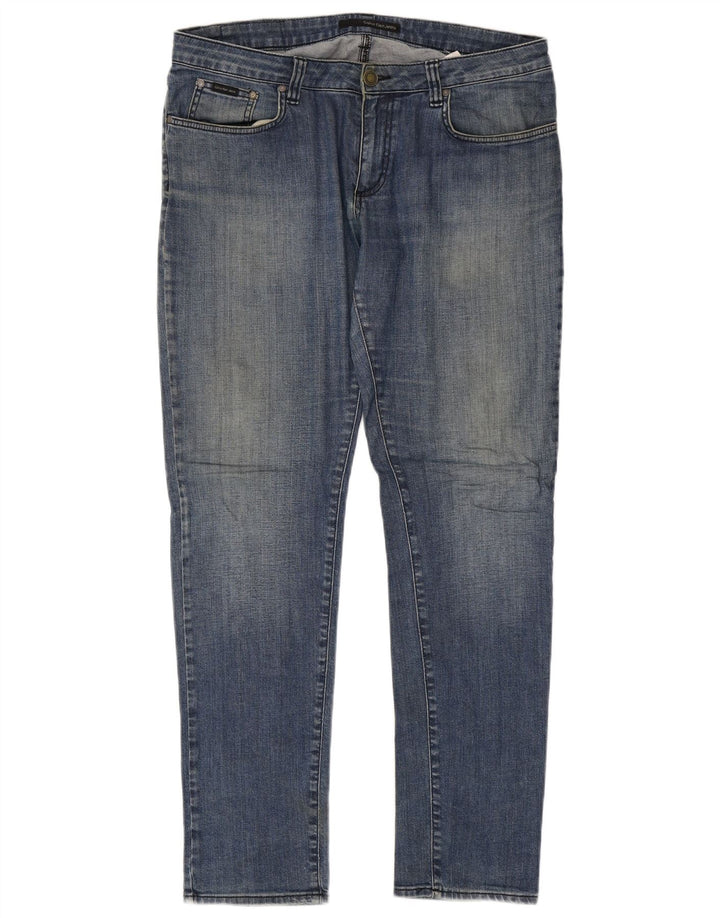 Calvin Klein Mens Slim Jeans W34 L34 Blue Cotton
