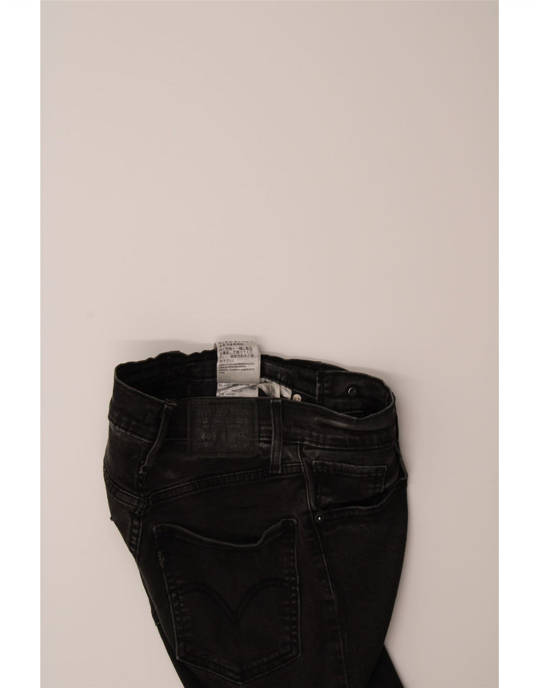 LEVI'S Womens Skinny Jeans W27 L30 Black Cotton Vintage Levi's and Second-Hand Levi's from Messina Hembry 
