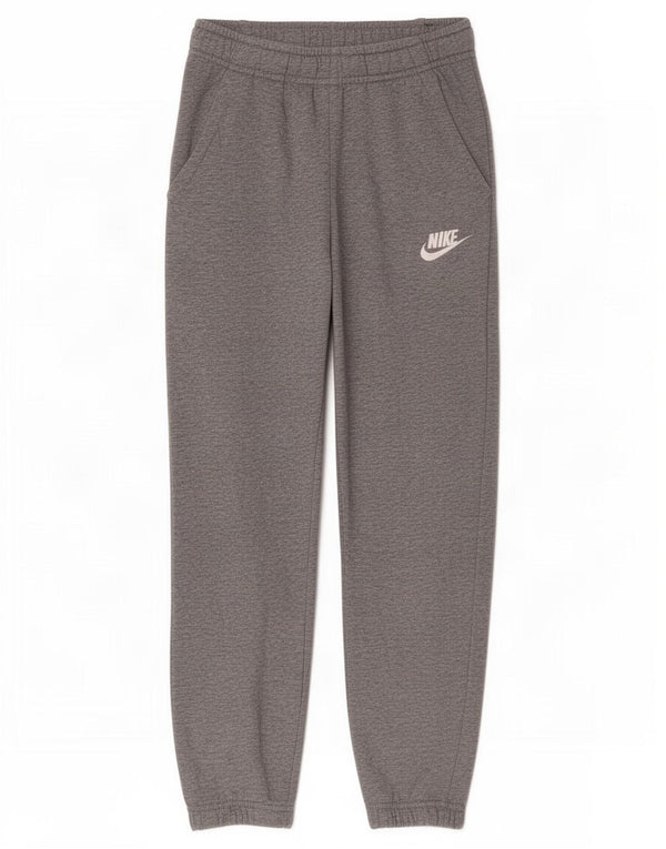 Nike Boys Tracksuit Trousers Joggers 10-11 Years Medium Grey Flecked Cotton