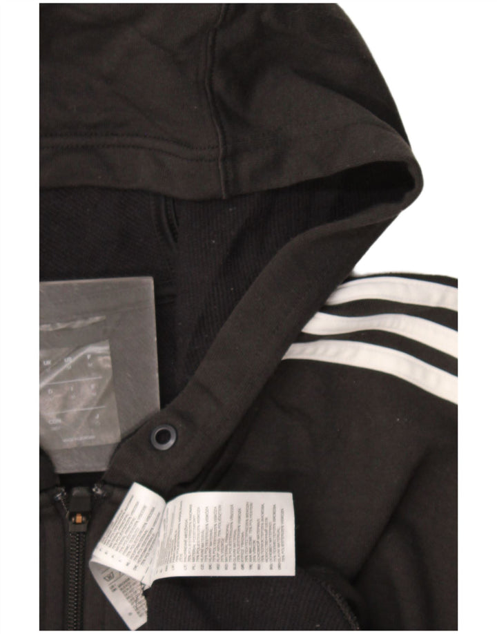Adidas Mens Climalite Zip Hoodie Sweater Medium Black Colourblock Polyester