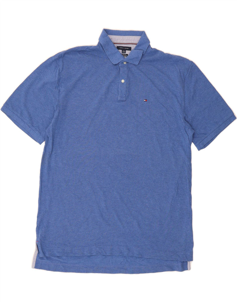 TOMMY HILFIGER Mens Classic Fit Polo Shirt 2XL Blue Cotton Vintage Tommy Hilfiger and Second-Hand Tommy Hilfiger from Messina Hembry 