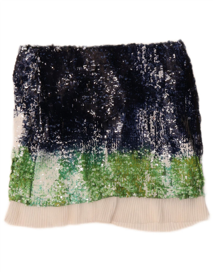 ZARA Womens Straight Skirt Medium W28  Multicoloured Colourblock Polyester