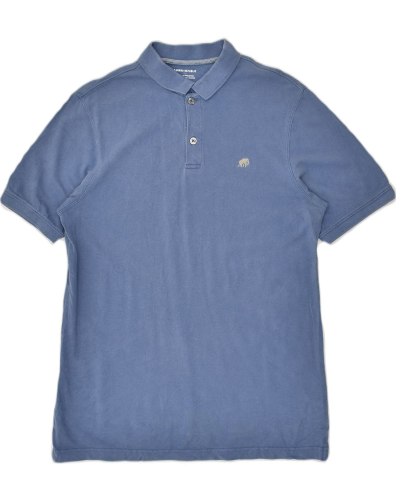 BANANA REPUBLIC Mens Polo Shirt Medium Blue Cotton | Vintage Banana Republic | Thrift | Second-Hand Banana Republic | Used Clothing | Messina Hembry 