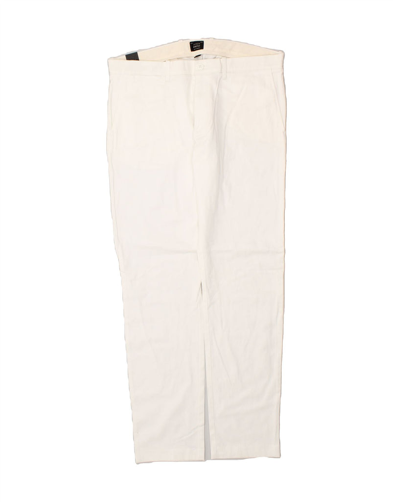 J. CREW Womens Slim Chino Trousers W34 L32  White | Vintage J. Crew | Thrift | Second-Hand J. Crew | Used Clothing | Messina Hembry 