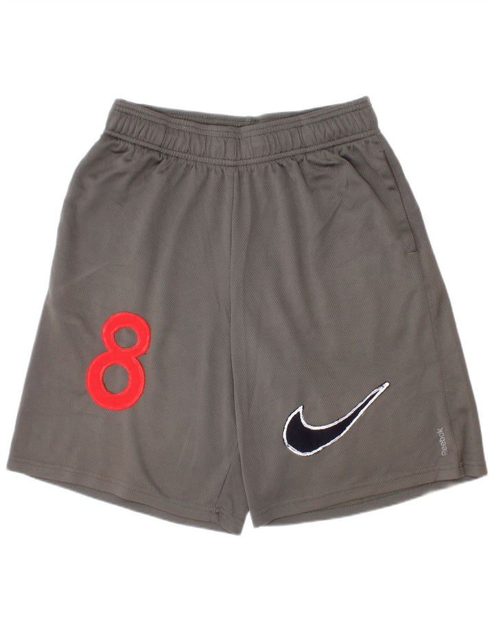 Nike Boys Graphic Sport Shorts 10-11 Years Medium Grey Polyester Sports