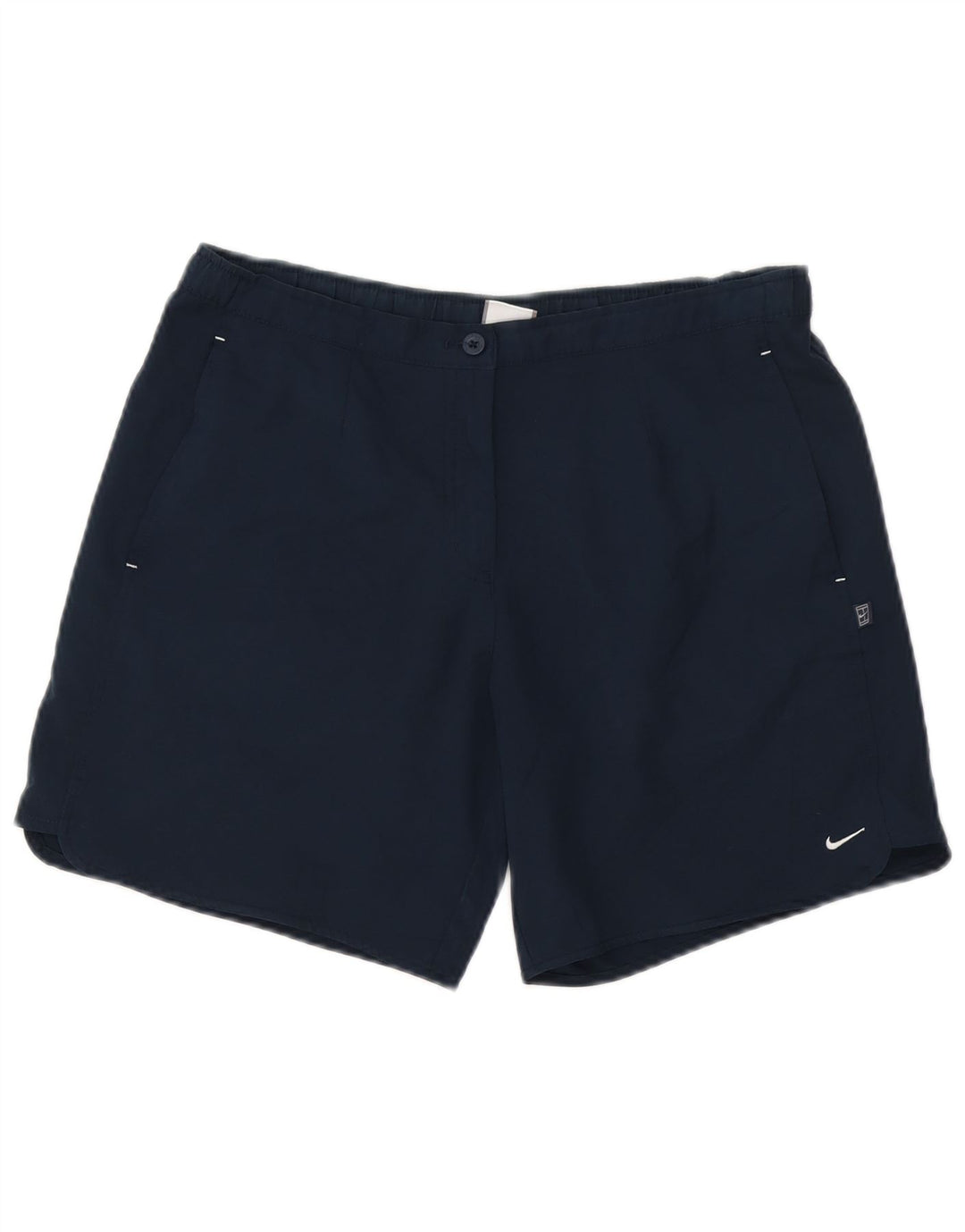 Nike Womens Casual Shorts Small W27 Navy Blue Polyester