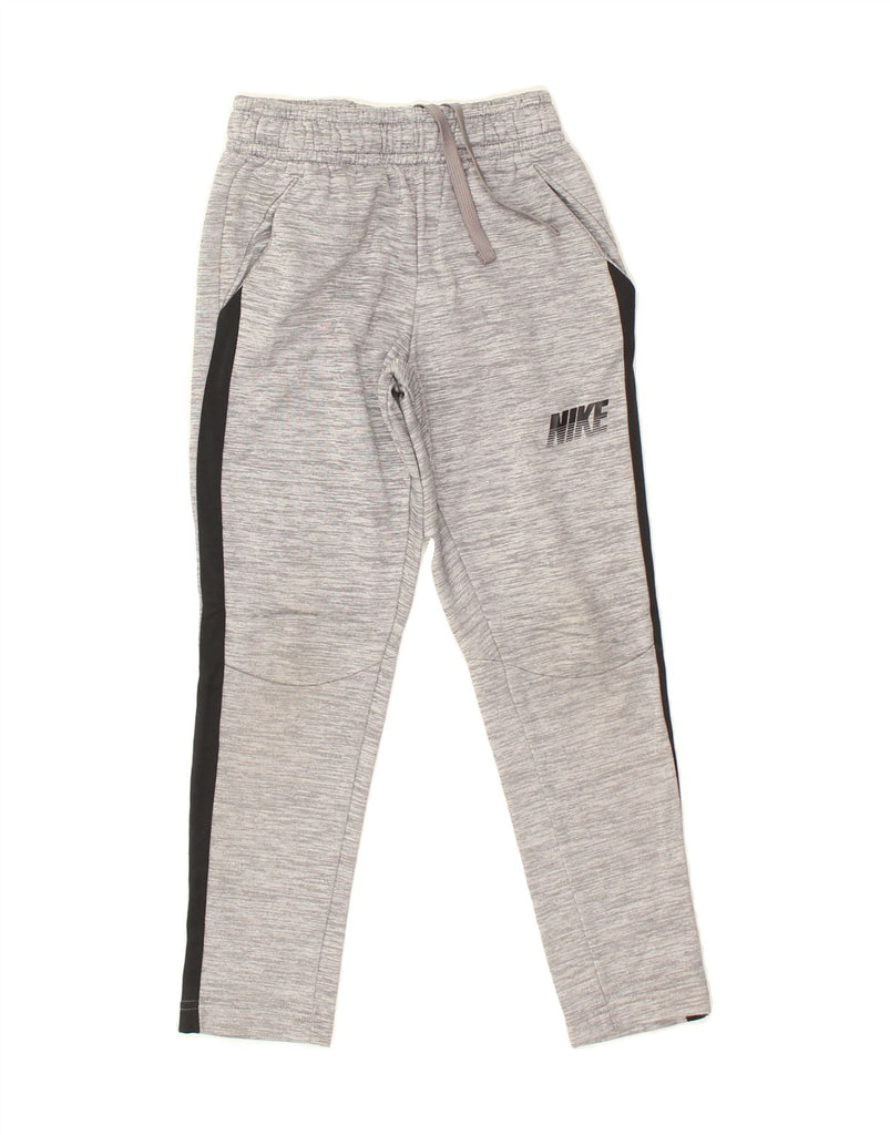 NIKE Boys Tracksuit Trousers 5-6 Years Small Grey Polyester | Vintage Nike | Thrift | Second-Hand Nike | Used Clothing | Messina Hembry 