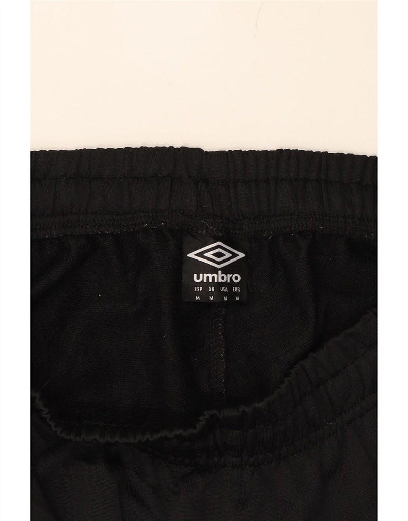 UMBRO Mens Graphic Tracksuit Trousers Medium  Black Colourblock Polyester Vintage Umbro and Second-Hand Umbro from Messina Hembry 